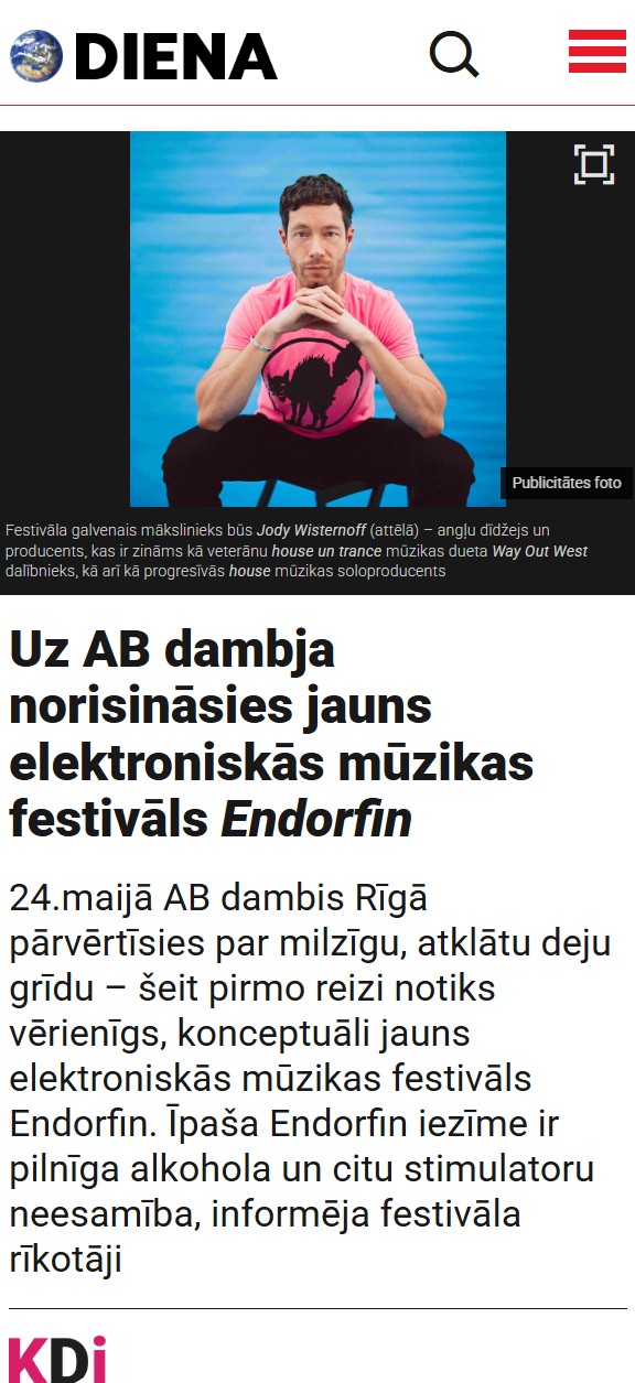 diena endorfin festivals